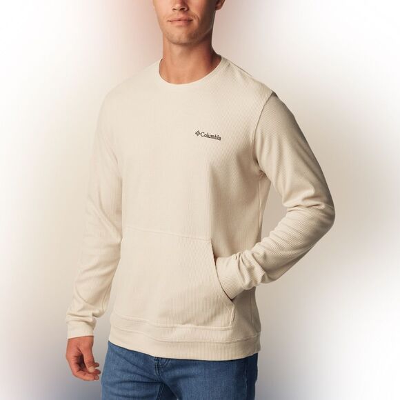 Columbia Pitchstone Knit Crew Sweatshirt for Men size M BLUE NWT - Picture 1 of 7